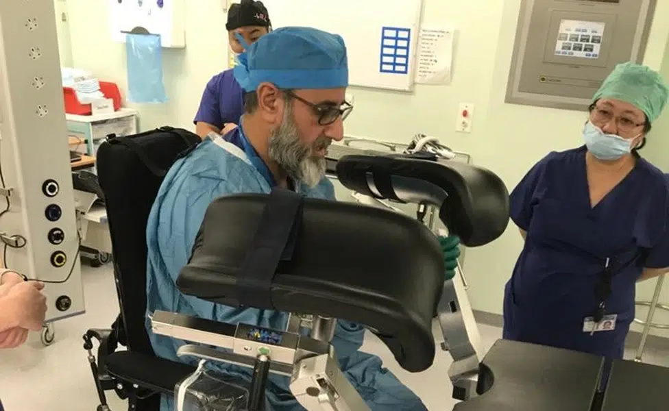 Dr. Mohammed Belal working